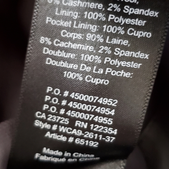 Babaton 1-01 grey 90% Wool 8% Cashmere top with zipper back opening - Picture 16 of 16